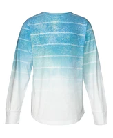 Univibe Big Boys Ashton Color Wash Print Long Sleeve Crewneck T-shirt