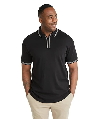 Johnny Bigg Mens Phoenix Zip Neck Polo Shirt