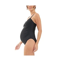 Ripe Maternity Maternity Ripe Bandeau Removable Strap One Piece Black