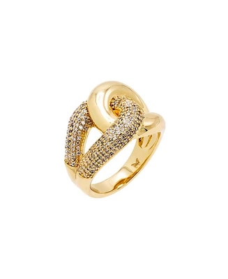 by Adina Eden Solid and Pave Intertwined Ring