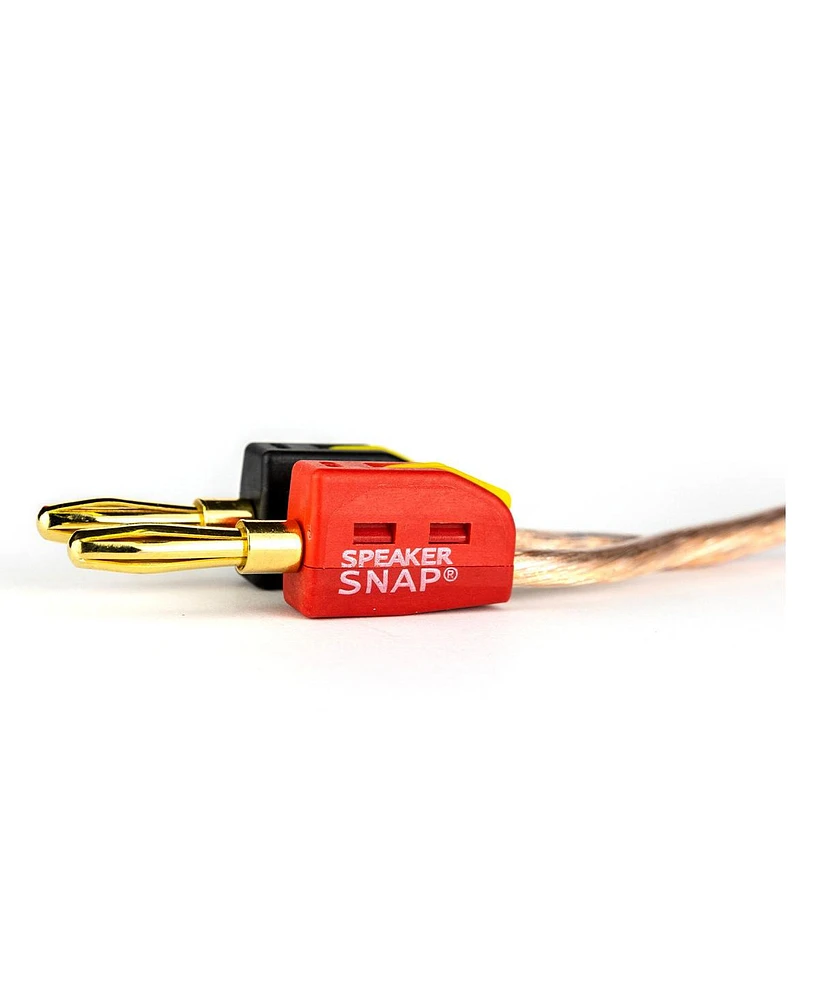 Speaker Snap Count of Fast & Secure Banana Plugs, Gold Plated, 12-24 Awg, for Home Theaters, Speaker Wire, Wall Plates