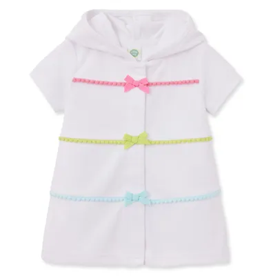 Little Me Baby Girls Multi-Colored Bow Terry Swim Cover Up