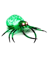 5 Feet Long Halloween Inflatable Creepy Spider with Cobweb and LEDs