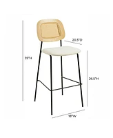 Tov Furniture 2 Pcs Rattan Counter Stool