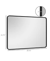 Homcom 30 x 22 Wall-Mounted Living Room Recgle Mirror