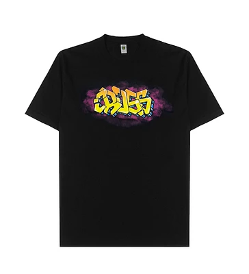 Cross Colours Men's New York Orange Graffiti T- shirt