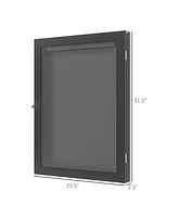 Homcom 23.5" x 31.5" Uv-Resistant Sports Jersey Frame Display Case