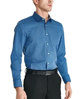 Tallia Men's Slim-Fit Geo-Link Dress Shirt