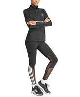 adidas Women's Hyperglam Aeroready Training Quarter-Zip Track Top