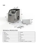 Inolait Electric Countertop Ice Maker with Ice Scoop and Basket