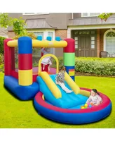 4-in-1 Jigsaw Theme Inflatable Bounce House with 480W Blower