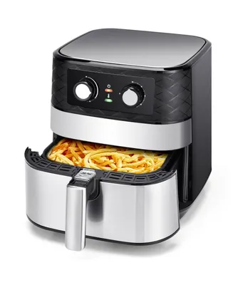1700W 5.3 Qt Electric Hot Air Fryer with Stainless steel and Non-Stick Fry Basket