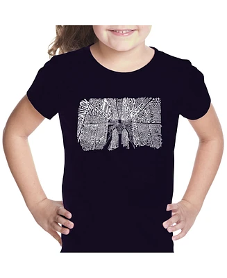 Girl's Word Art T-shirt - Brooklyn Bridge