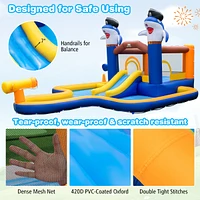 7-In-1 Water Slide Park with Splash Pool and Water Cannon without Blower