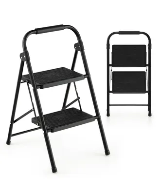 2-Step Ladder with Wide Anti-Slip Pedal