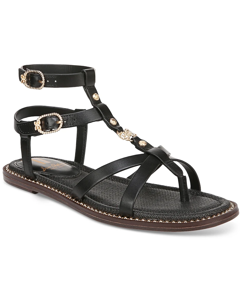 Sam Edelman Tayla Embellished Strappy Gladiator Flat Sandals