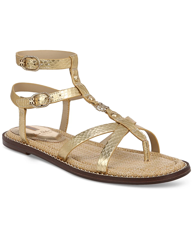 Sam Edelman Tayla Embellished Strappy Gladiator Flat Sandals