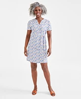 Style & Co Women's Printed Knit Dress, Created for Macy's