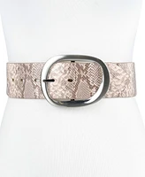 Calvin Klein Women's Reversible Oversized Statement Buckle Belt