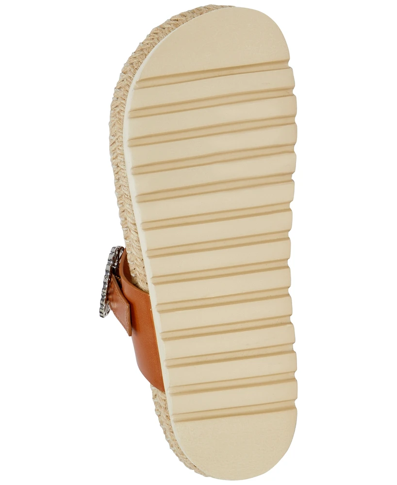 Lucky Brand Women's Libba T-Strap Espadrille Flat Sandals