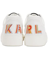 Karl Lagerfeld Paris Women's Calico Patch Embellished-Heel Sneakers