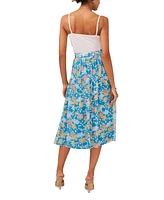 1.state Women's Printed Midi Skirt