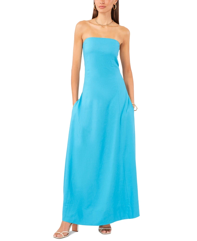 1.state Women's Strapless Maxi Dress