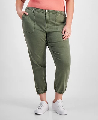 And Now This Trendy Plus Elastic-Hem Pants, Created for Macy's