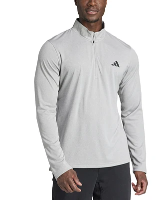 adidas Men's Essentials Training Quarter-Zip Long-Sleeve Top