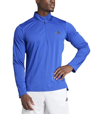 adidas Men's Essentials Training Quarter-Zip Long-Sleeve Top