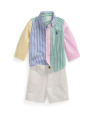 Polo Ralph Lauren Baby Boys Fun Shirt and Flex Abrasion Shorts Set