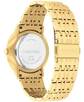 Calvin Klein Men's Intrigue Gold-Tone Stainless Steel Bracelet Watch 40mm