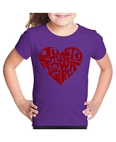 Girl's Word Art T-shirt - Just a Small Town Girl