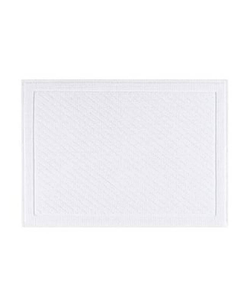 Host Home Cotton Bath Rug Stylish Textured Woven Design Slip Resistant Backing 5 Color Options 17x24