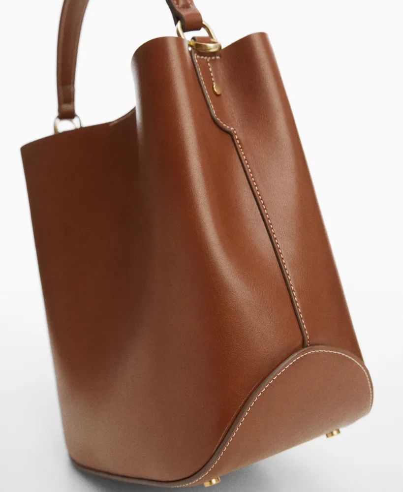 Mango Women's Padlock Detail Shopper Bag