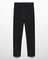 Mango Women's Rome-Knit Straight Pants