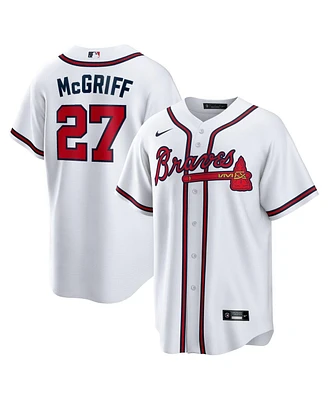 Men's Nike Fred McGriff White Atlanta Braves 2023 Hall of Fame Inline Replica Jersey