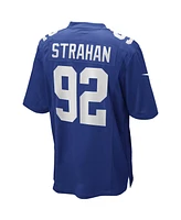 Men's Nike Michael Strahan Royal New York Giants Game Retired Player Jersey