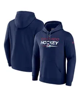 Men's Fanatics Navy Colorado Avalanche Authentic Pro Pullover Hoodie