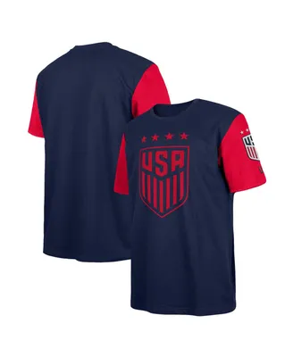Men's 5th & Ocean by New Era Navy Uswnt Athleisure Heavy Jersey T-shirt