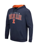 Men's Colosseum Navy Illinois Fighting Illini Resistance Pullover Hoodie