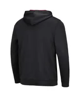 Men's Colosseum Black Arkansas Razorbacks Resistance Pullover Hoodie