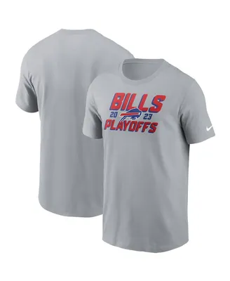Men's Nike Gray Buffalo Bills 2023 Nfl Playoffs Iconic T-shirt