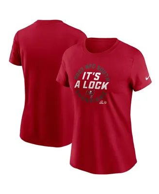 Women's Nike Red Tampa Bay Buccaneers 2023 Nfc South Division Champions Locker Room Trophy Collection T-shirt