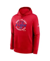 Men's Nike Red Buffalo Bills 2023 Afc East Division Champions Locker Room Trophy Collection Club Pullover Hoodie