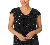 Ellen Tracy Plus Yours to Love Short Sleeves Nightgown