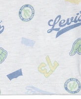 Levi's Baby Boys Badges Printed T-shirt and Shorts Set