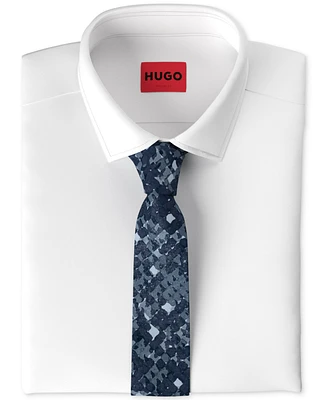 Hugo by Hugo Boss Men's Abstract-Pattern Cotton Tie