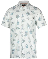 Salt Life Men's Tell No Tales Graphic Print Short-Sleeve Button-Up Shirt