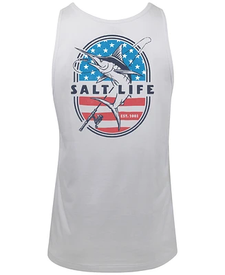 Salt Life Men's Salty N Proud Graphic Sleeveless Tank